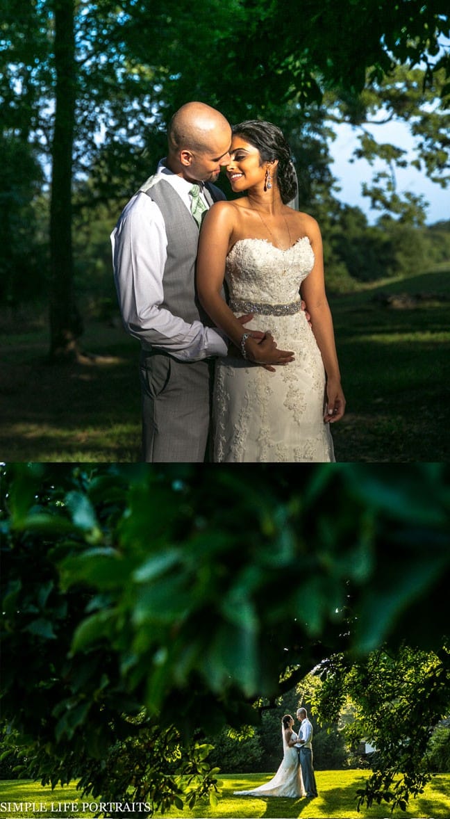 Maggie bride, Diana, in our Emma wedding dress.