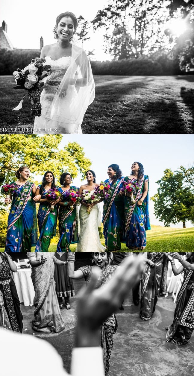 Maggie bride, Diana, in our Emma wedding dress.