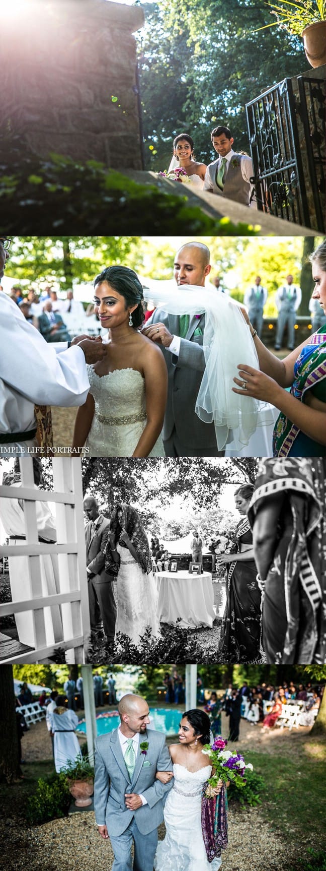 Maggie bride, Diana, in our Emma wedding dress.