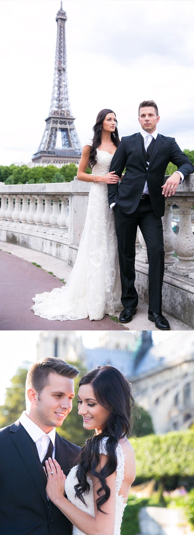 Maggie Bride, Rachel, wearing our Emma wedding dress.