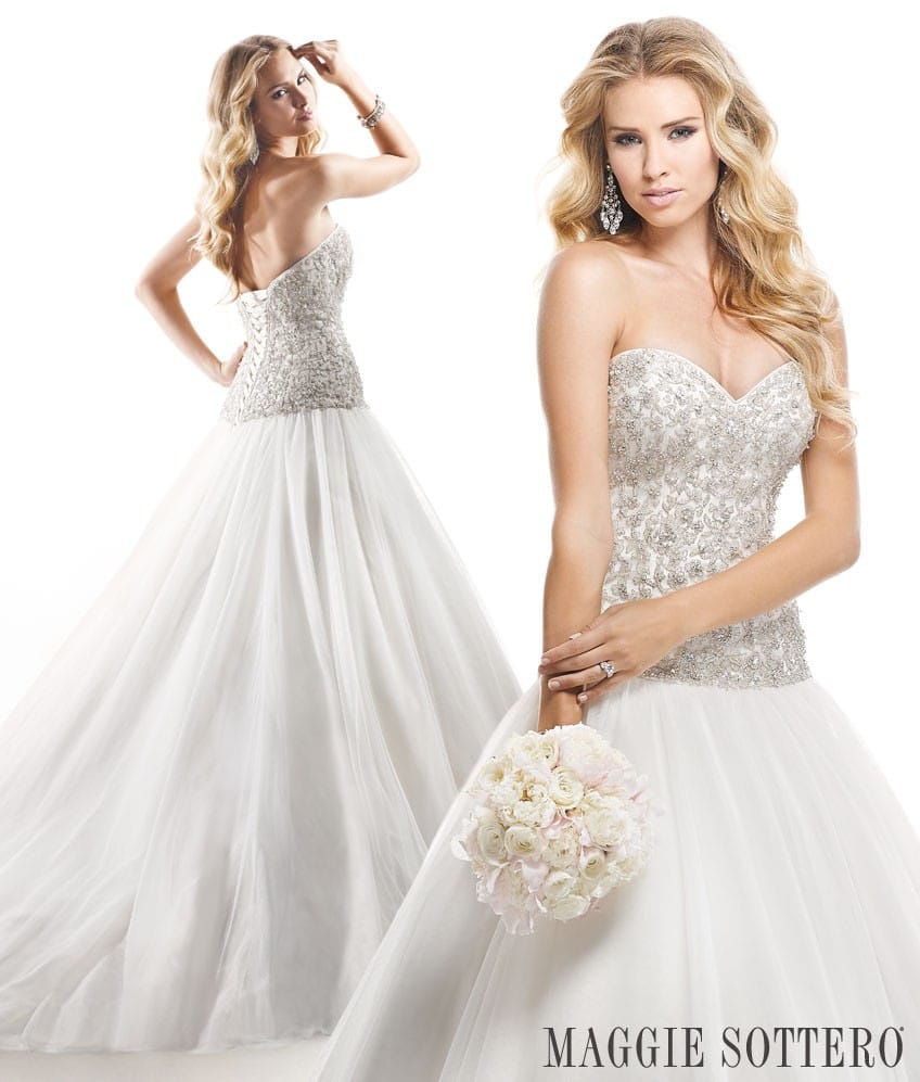 Wendy, a princess ballgown wedding dress by Maggie Sottero. 
