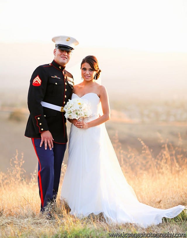 In honor of Memorial Day, we're featuring Maggie Bride, Elizabeth, and her husband.