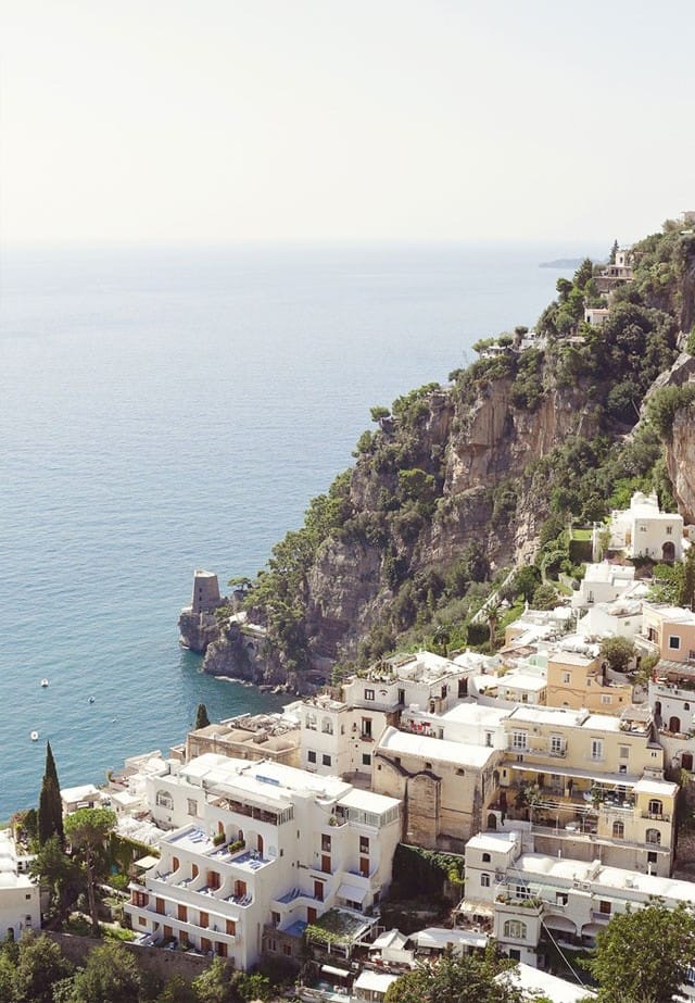 Gorgeous Amalfi Coast wedding, featuring dress by Maggie Sottero.