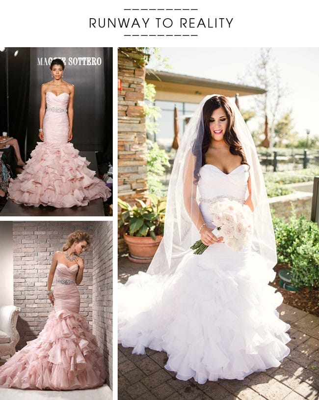 Maggie Sottero's Divina fit-and-flare wedding dress