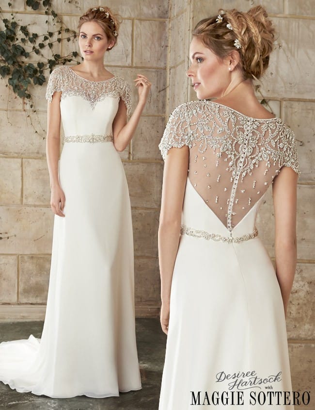 Friday Favorite: Jeweled Cap Sleeve Wedding Dress