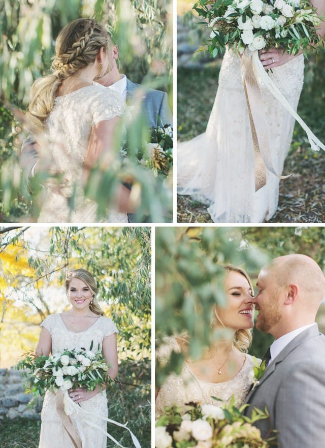 Maggie Sottero gold wedding dress