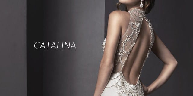 Catalina by Sottero and Midgley, with a breathtaking detailed back.