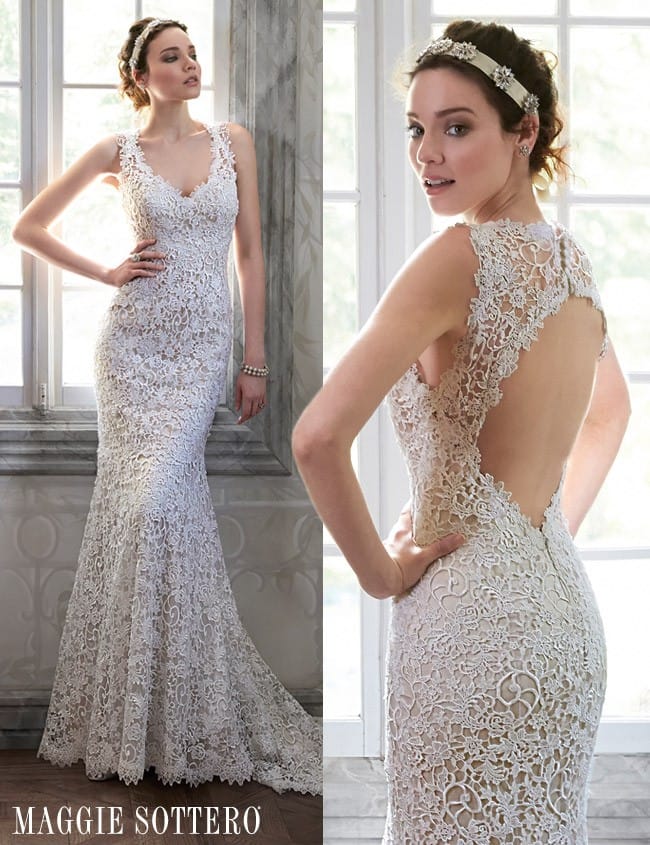 Friday Favorite Lace Wedding Dress with Keyhole Back