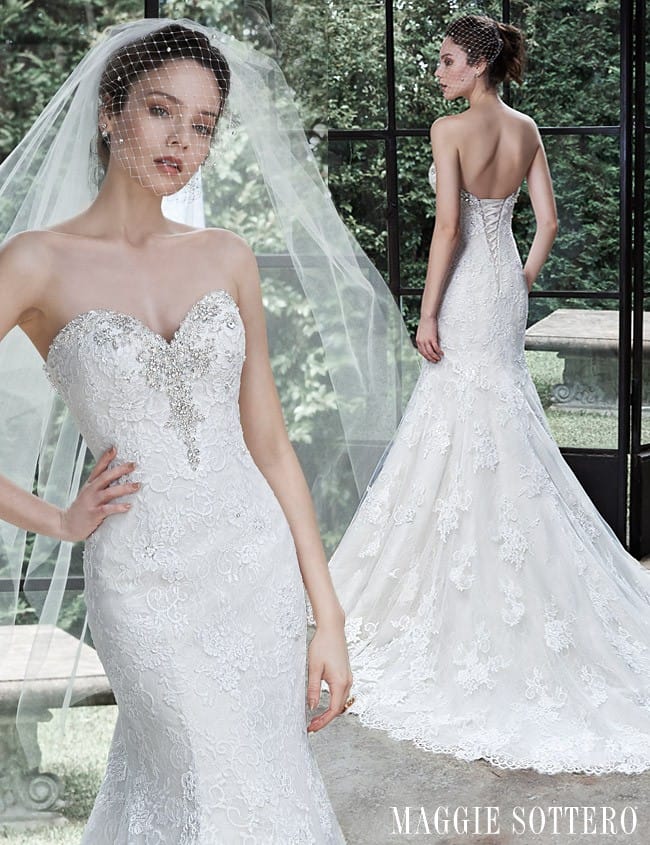 Friday Favorite: Swarovski Crystal Lace Wedding Dress