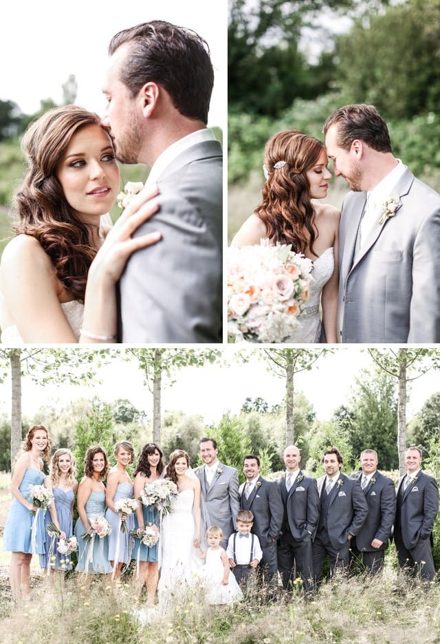 Real Bride, Laura, wearing the Chesney wedding dress by Maggie Sottero