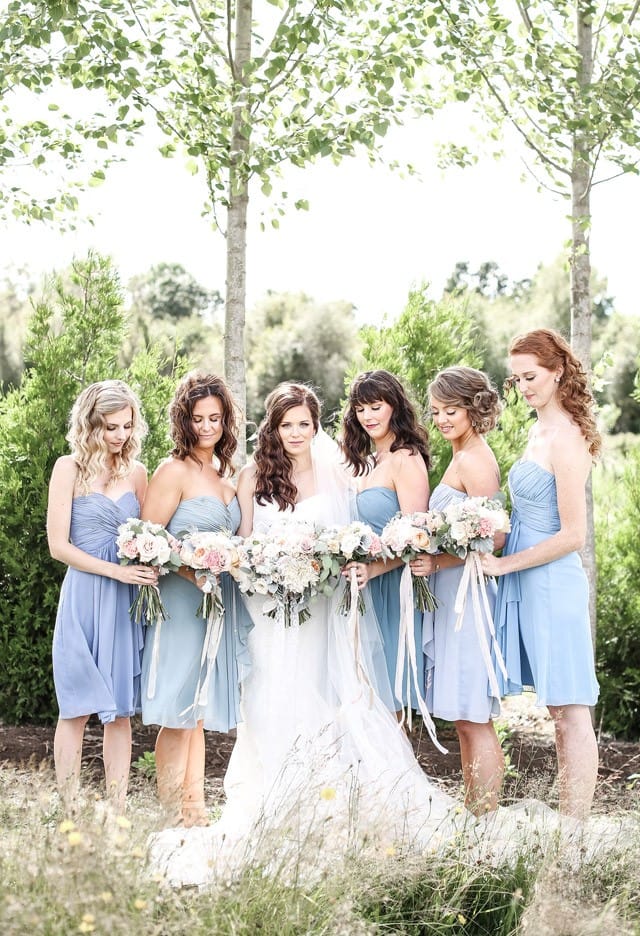 Real Bride, Laura, wearing the Chesney wedding dress by Maggie Sottero