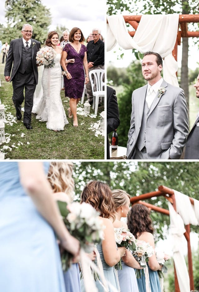 Real Bride, Laura, wearing the Chesney wedding dress by Maggie Sottero