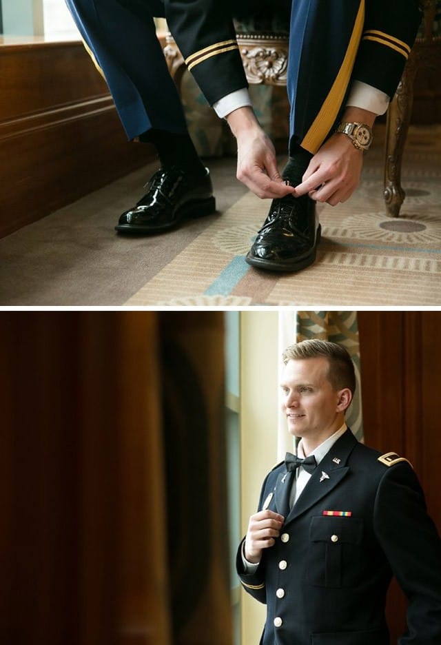 Maggie Bride, Yvonne, wearing lace fit and flare wedding dress