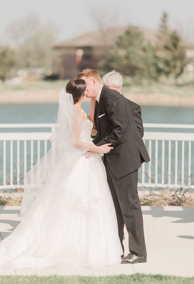 Maggie Bride, Allison, wearing Esme ballgown wedding dress by Maggie Sottero